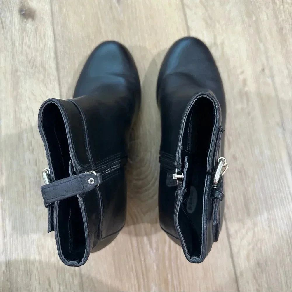 Dr. Scholl’s Daina Women’s Black Wedge Booties Memory Foam Cool Fit Size 6.5 GUC